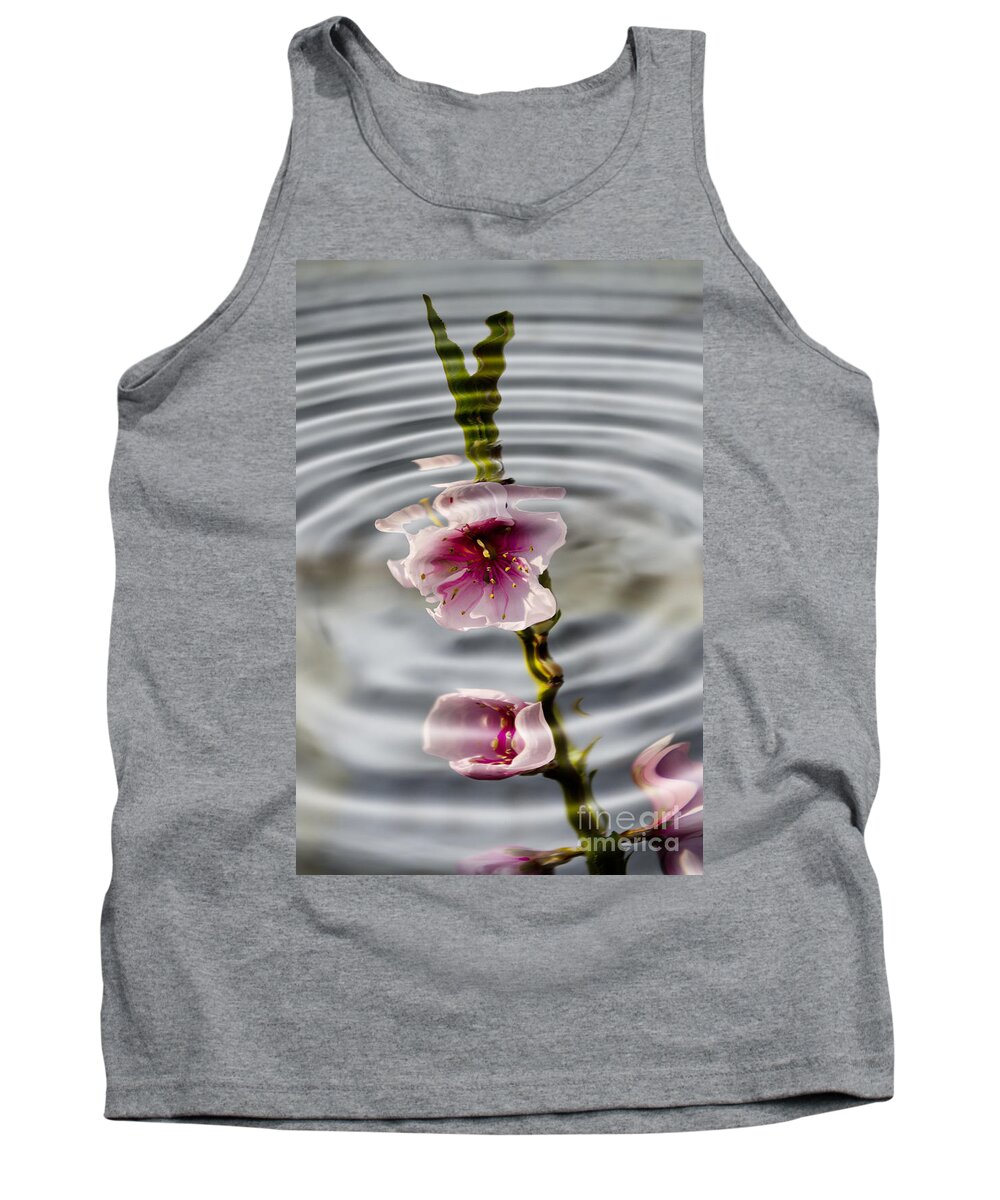 Still Life Tank Top featuring the photograph Nectarine ripples by Steev Stamford