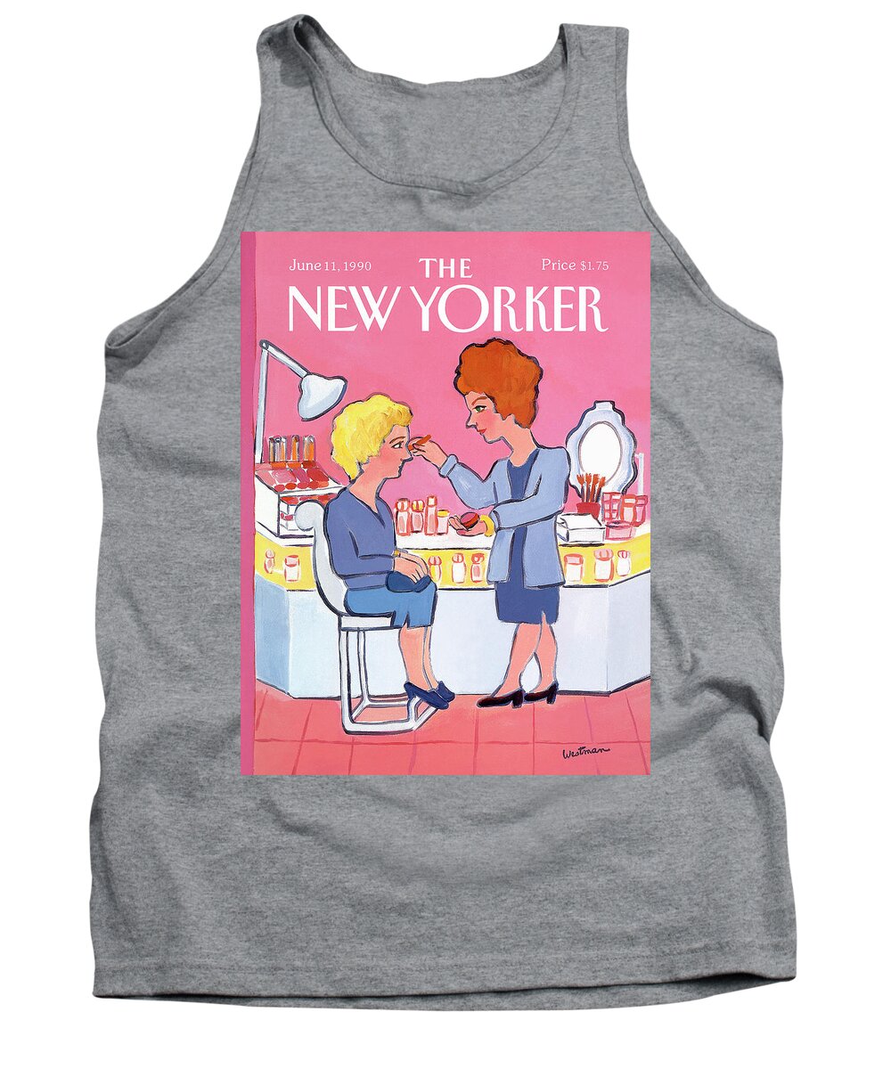 Age Tank Top featuring the painting New Yorker June 11th, 1990 by Barbara Westman