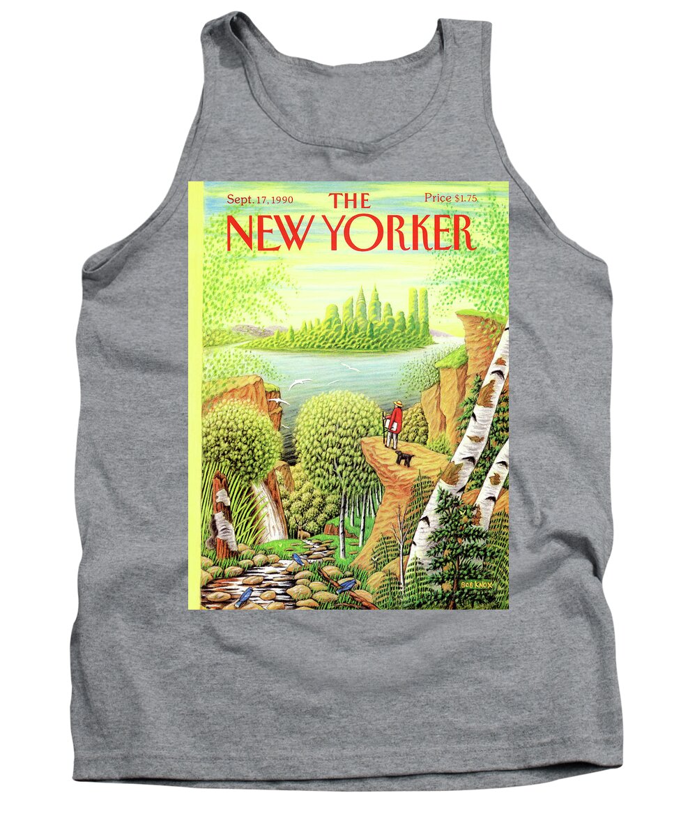 Animal Tank Top featuring the painting New Yorker September 17, 1990 by Bob Knox