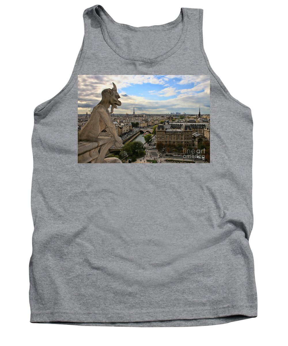 Europe Tank Top featuring the photograph Notre Dame Gargoyle by Crystal Nederman
