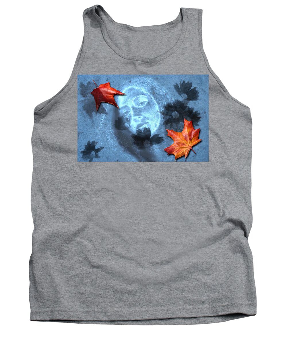 Autumn Tank Top featuring the digital art November by Lisa Yount