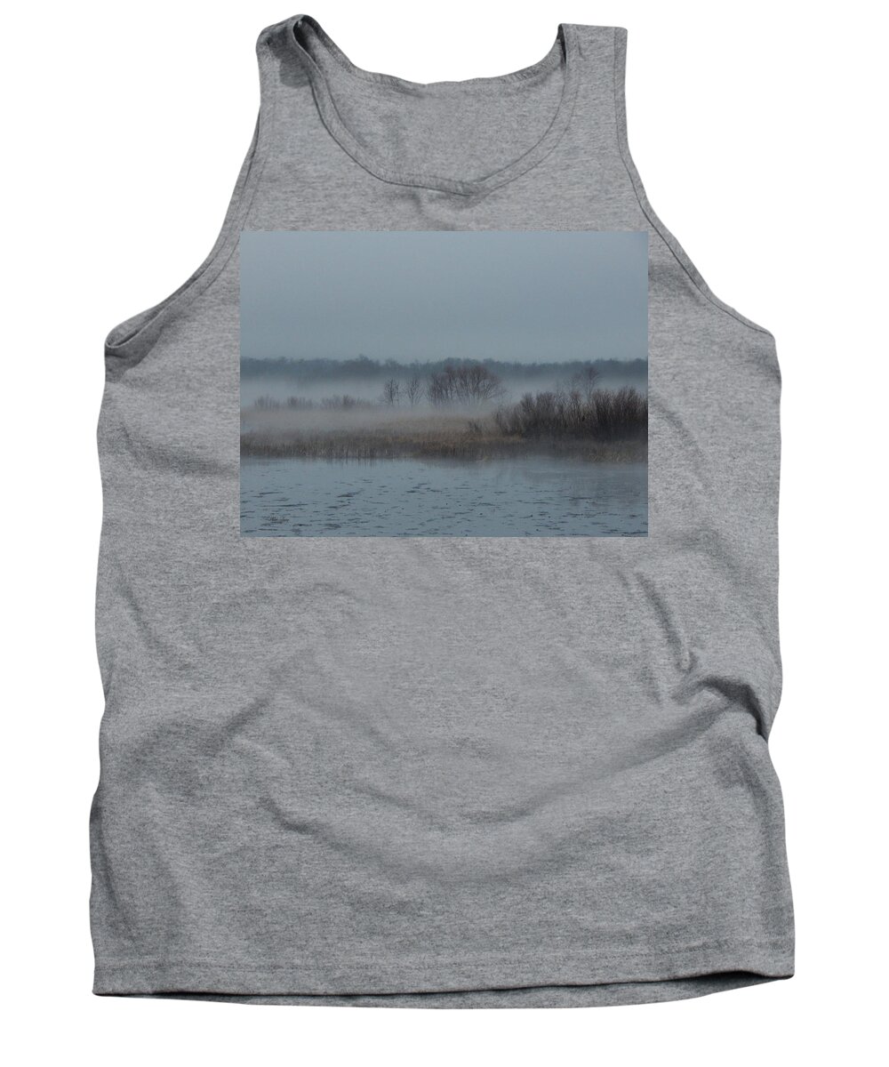 Autumn Tank Top featuring the photograph November Mist by Wild Thing