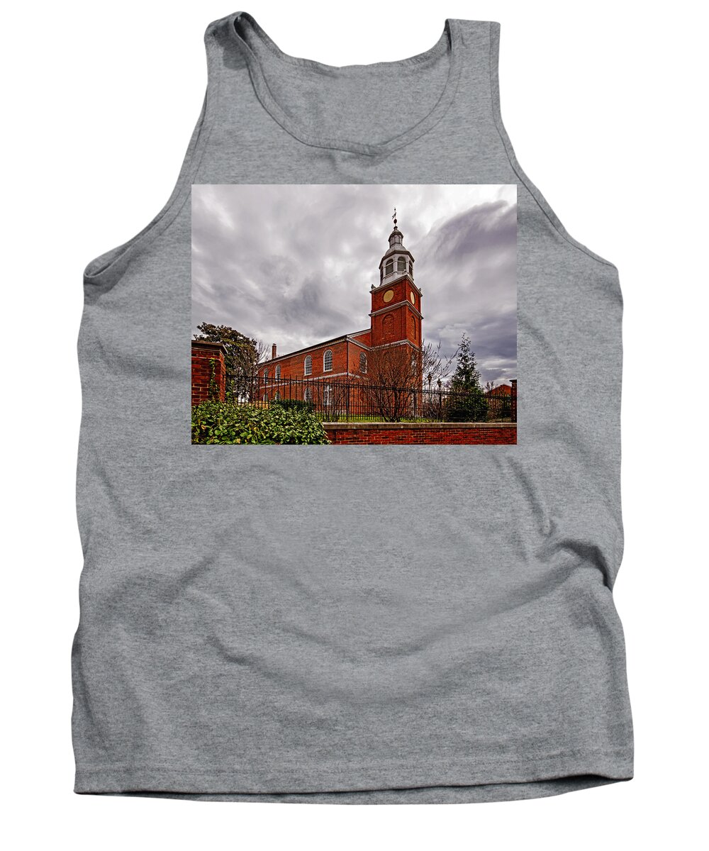 Old Otterbein Tank Top featuring the photograph Old Otterbein Country Church by Bill Swartwout