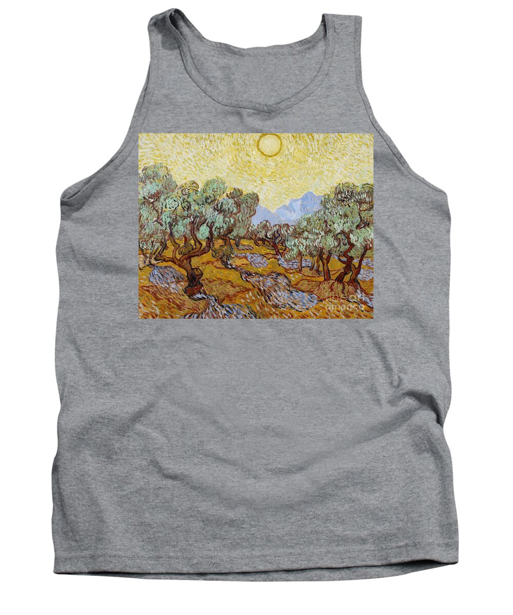 Van Tank Top featuring the painting Olive Trees by Vincent Van Gogh