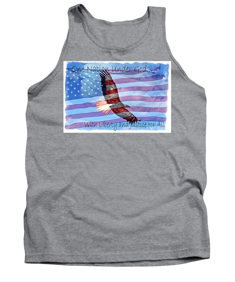 Colorado Tank Top featuring the photograph One Nation... by Bob Hislop
