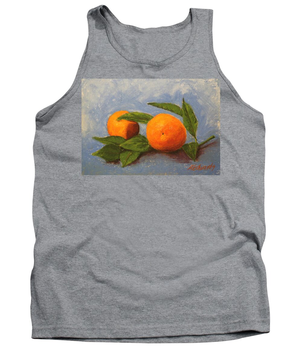Oranges Tank Top featuring the pastel Oranges by Marna Edwards Flavell