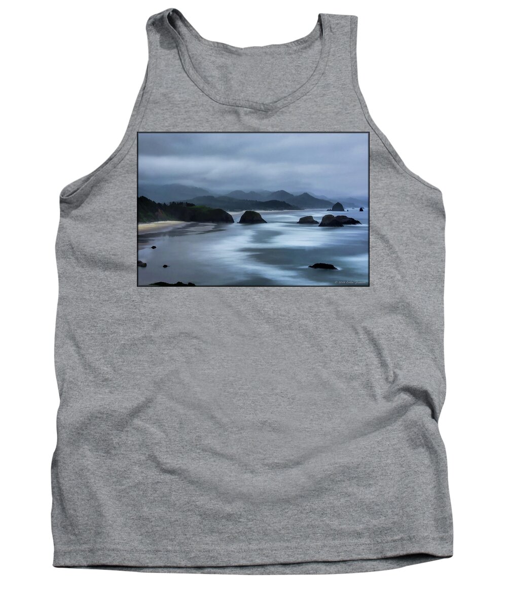 Beach Tank Top featuring the photograph Oregon Coast by Erika Fawcett