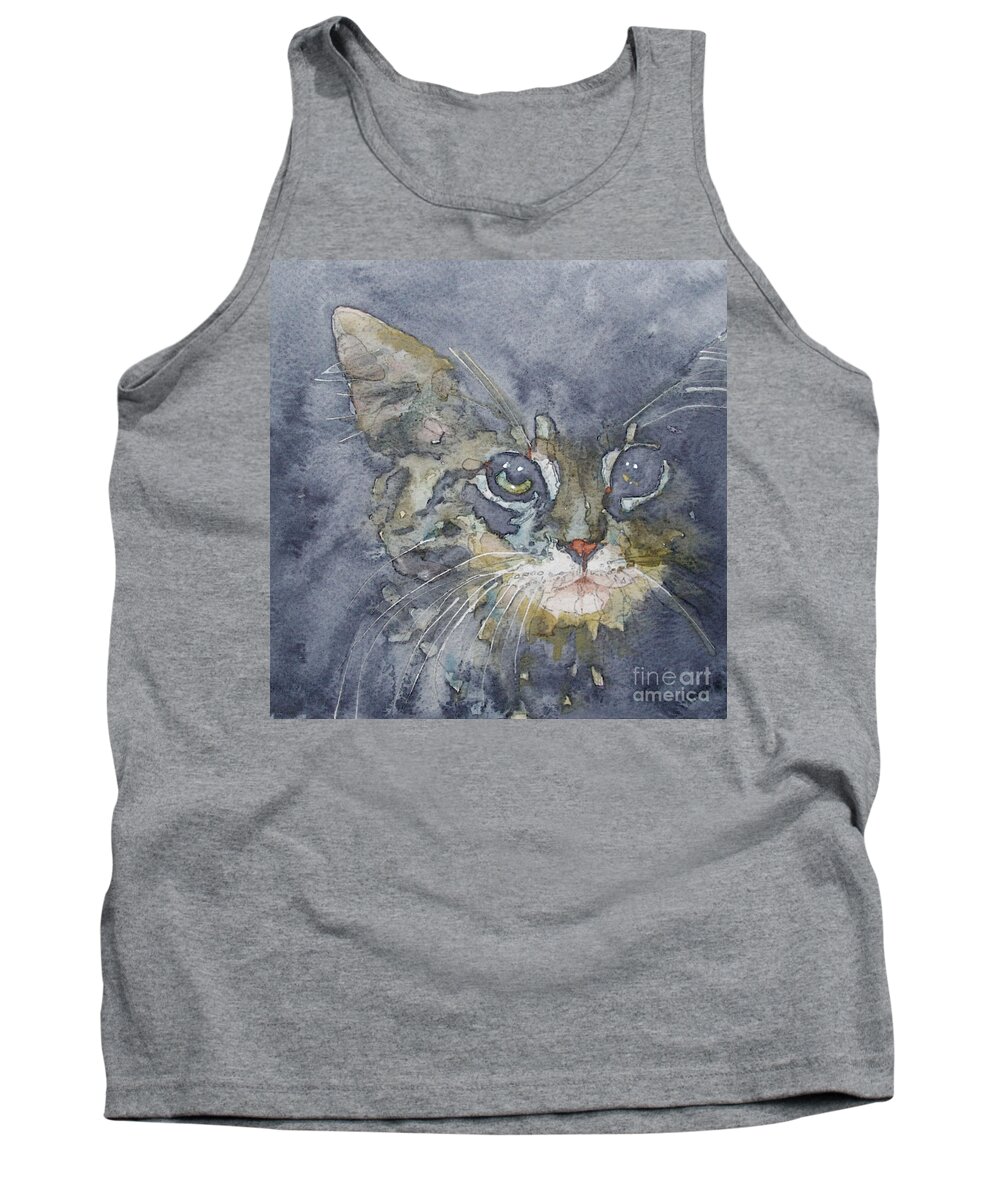 Tabby Tank Top featuring the painting Out The Blue You Came To Me by Paul Lovering