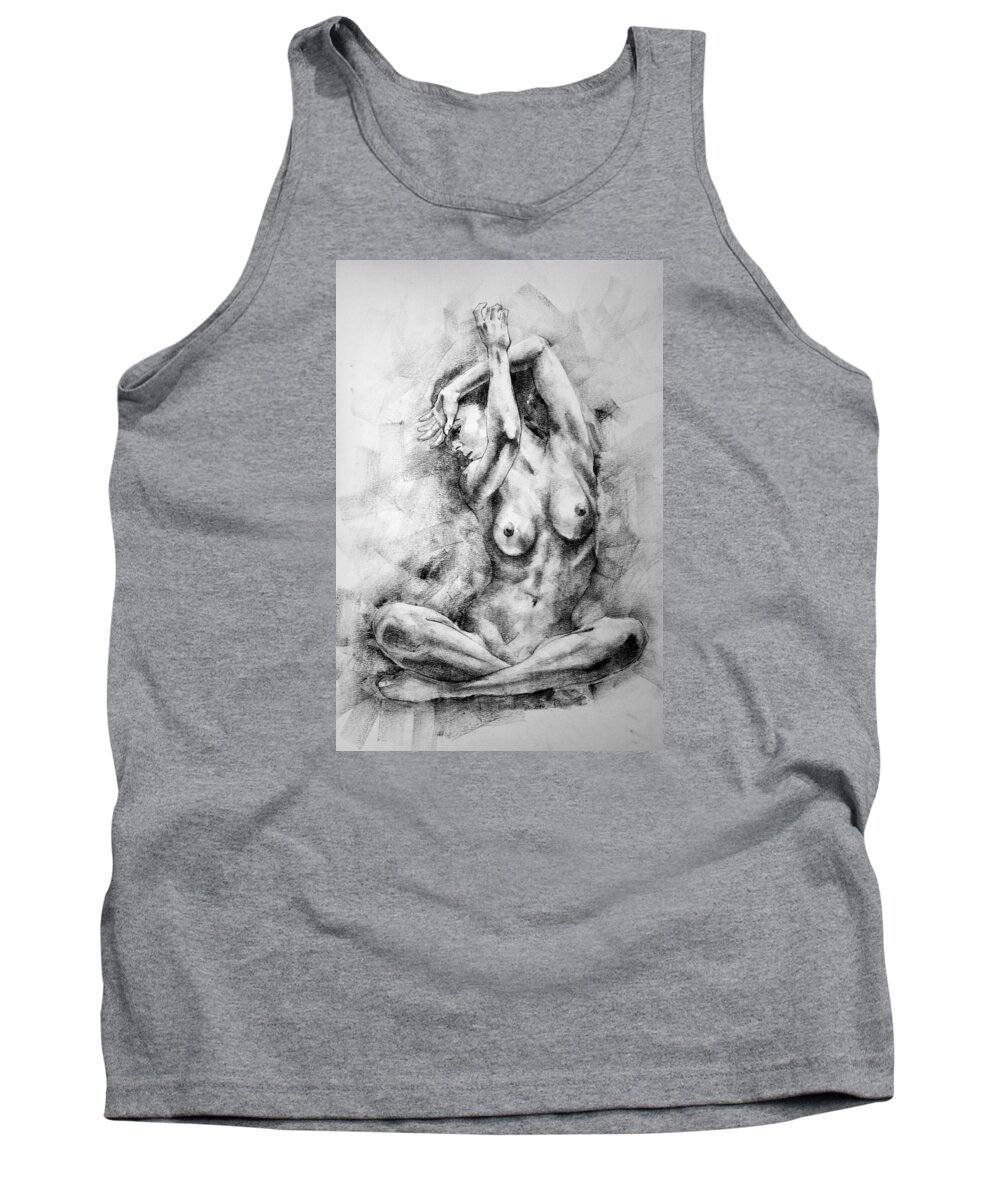 Erotic Tank Top featuring the drawing Page 22 by Dimitar Hristov