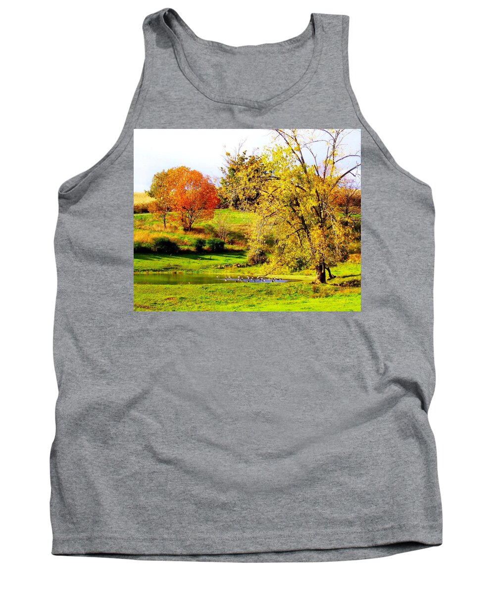 Pasture Tank Top featuring the photograph Pastoral by Rodney Lee Williams