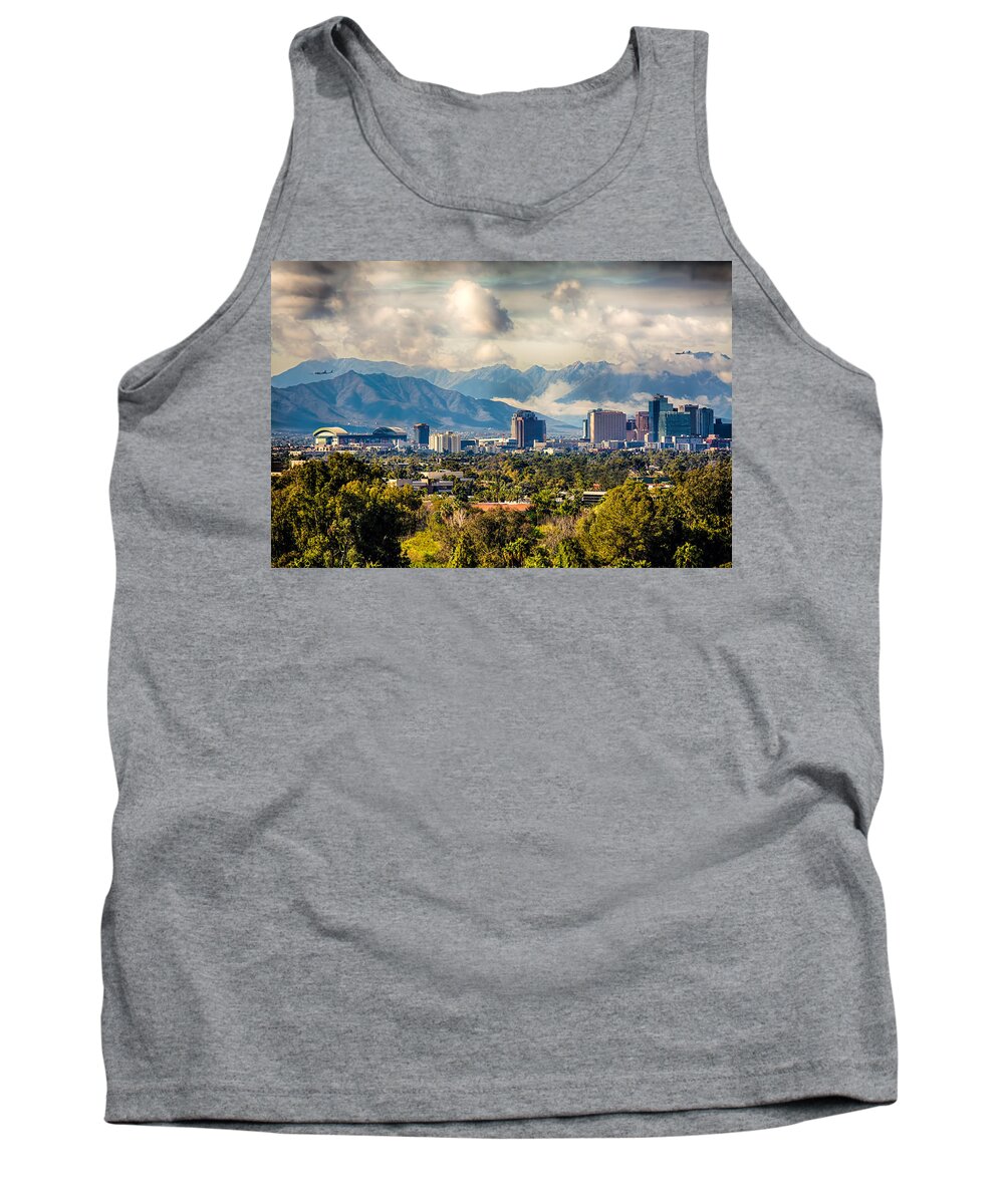 Fred Larson Tank Top featuring the photograph Phoenix Downtown by Fred Larson