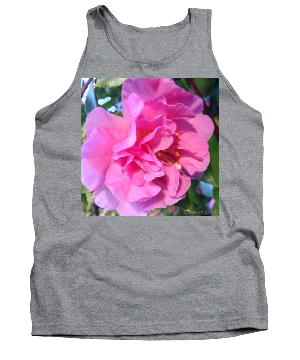 Global_nature_pinks Tank Top featuring the photograph Pinkiliciousness !! #picframe #pink by Anna Porter