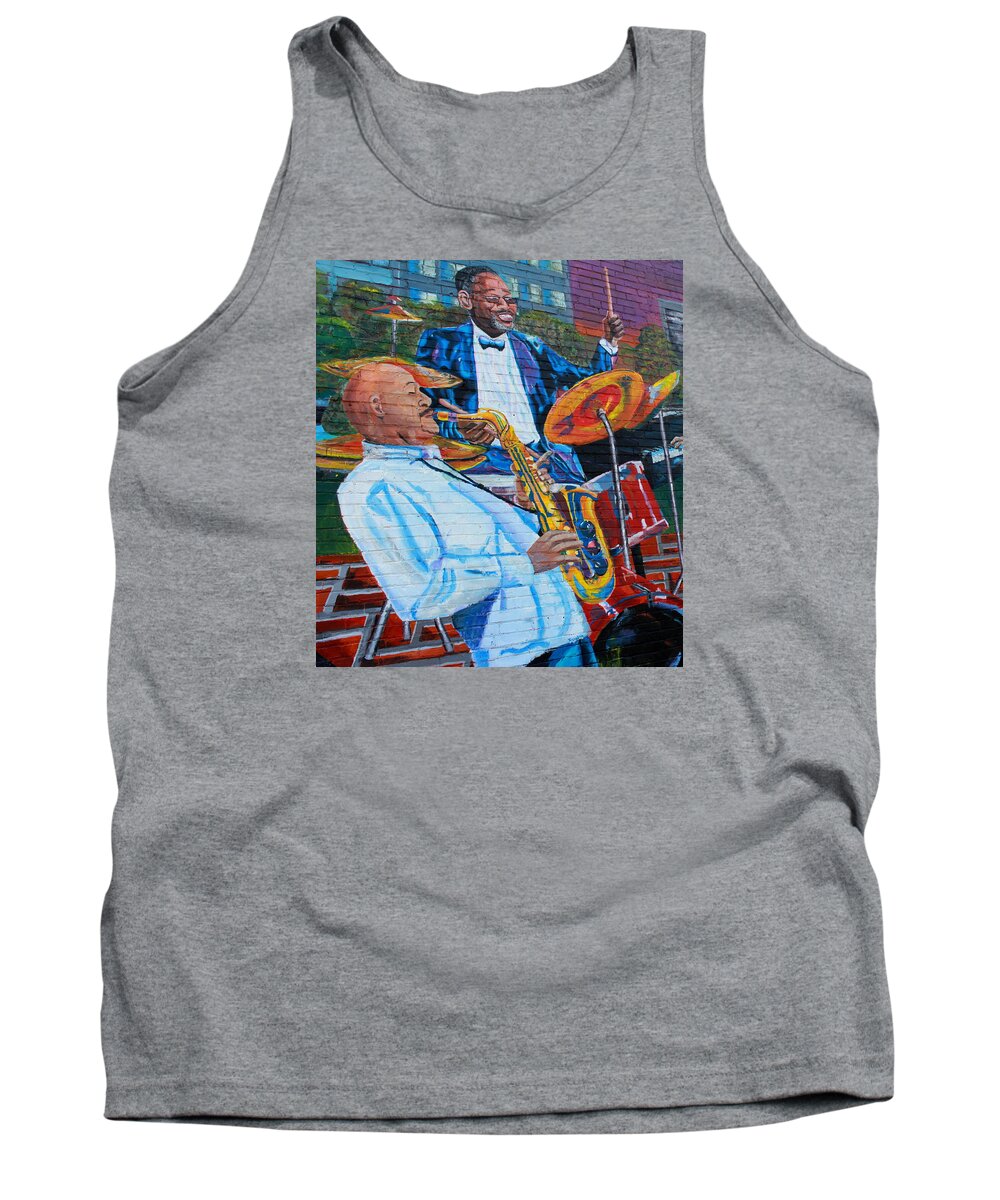 Street Art Tank Top featuring the photograph Play It Again by Fiona Kennard