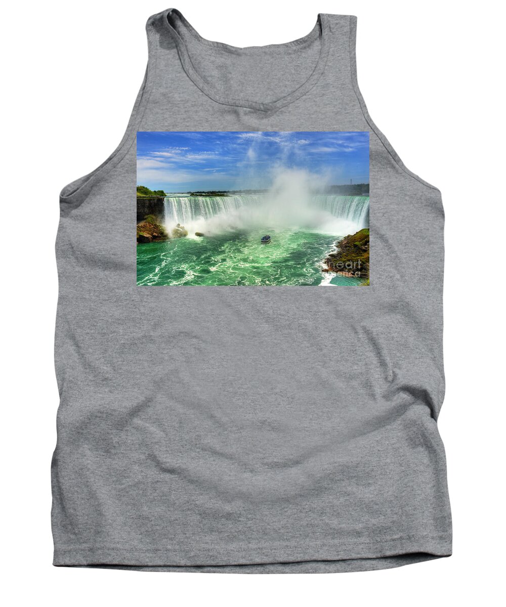 Nina Stavlund Tank Top featuring the photograph Point of Land cut in Two.. by Nina Stavlund