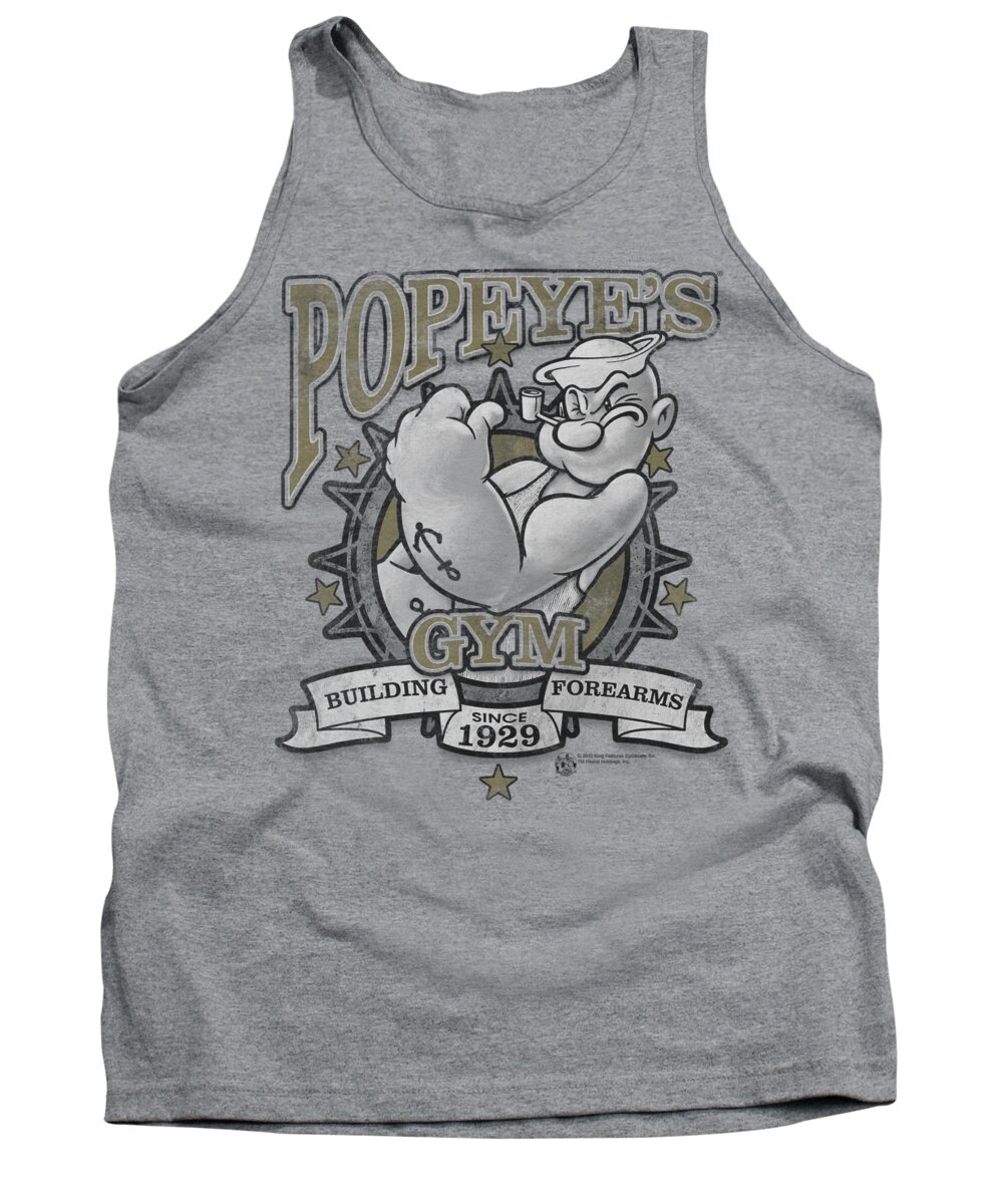 Popeye Tank Top featuring the digital art Popeye - Forearms by Brand A