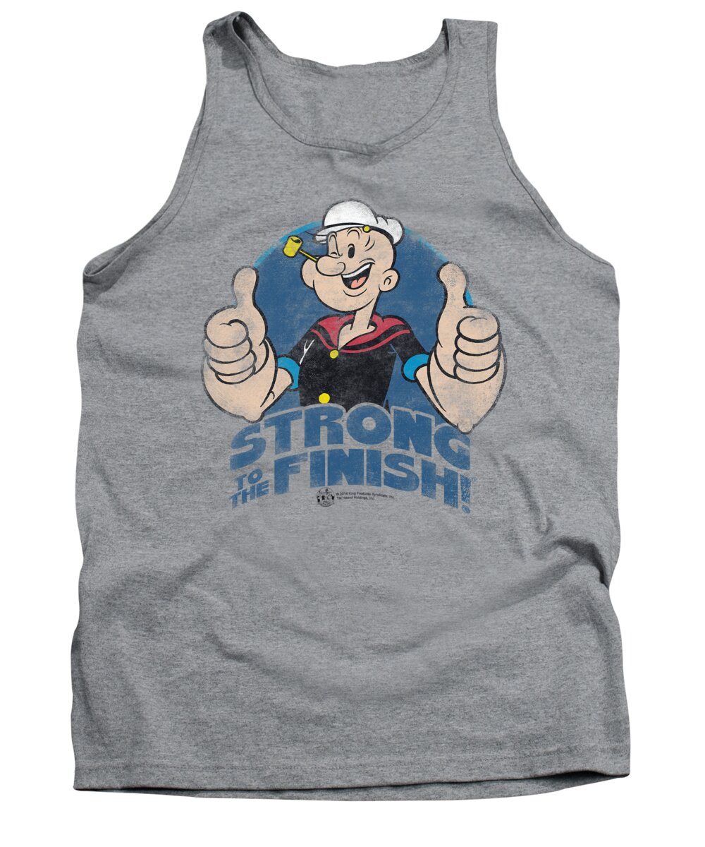  Tank Top featuring the digital art Popeye - To The Finish by Brand A