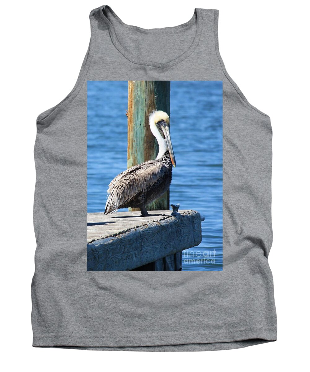 Animal Tank Top featuring the photograph Posing Pelican by Carol Groenen