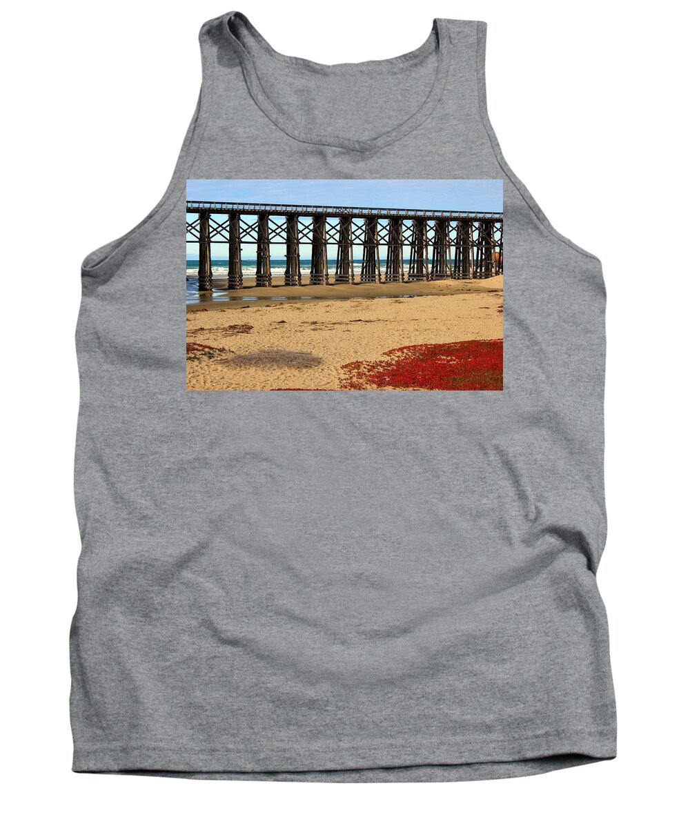 Bridge Tank Top featuring the photograph Pudding Creek Bridge by Leigh Meredith