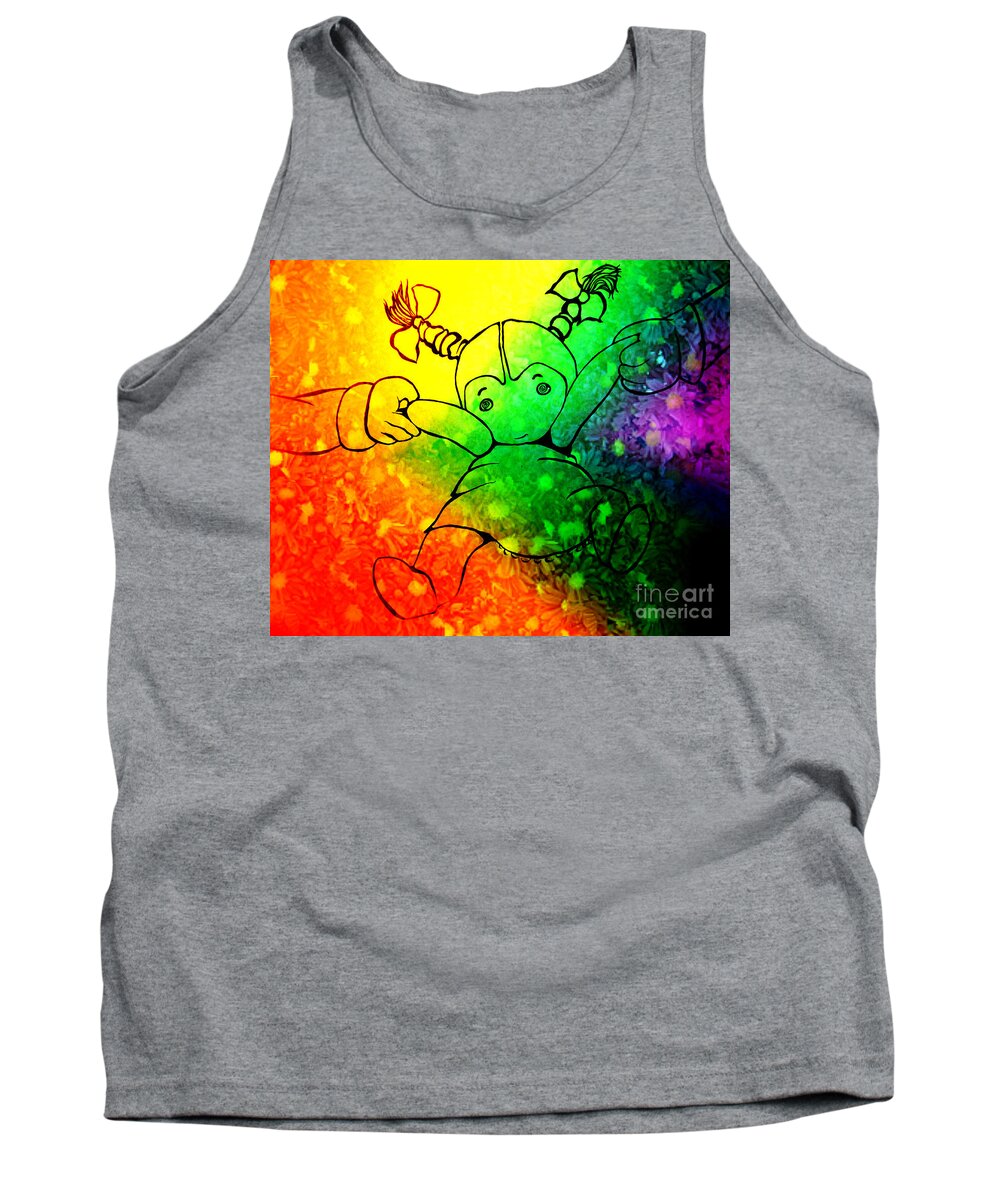 Doll Tank Top featuring the digital art Pulled by Michelle S White
