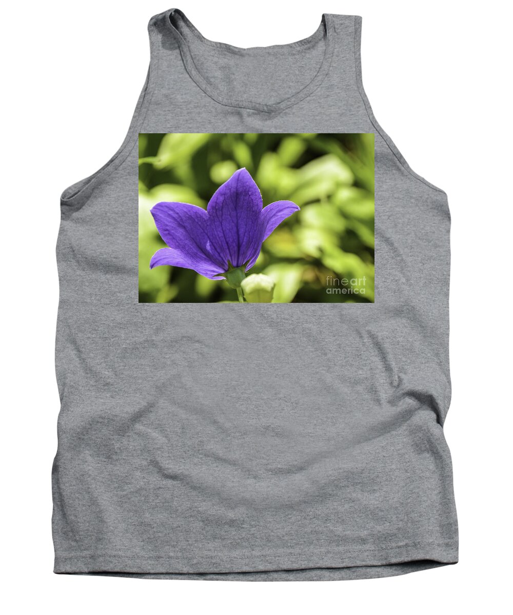 Background Tank Top featuring the photograph Purple Balloon Flower by Mary Carol Story