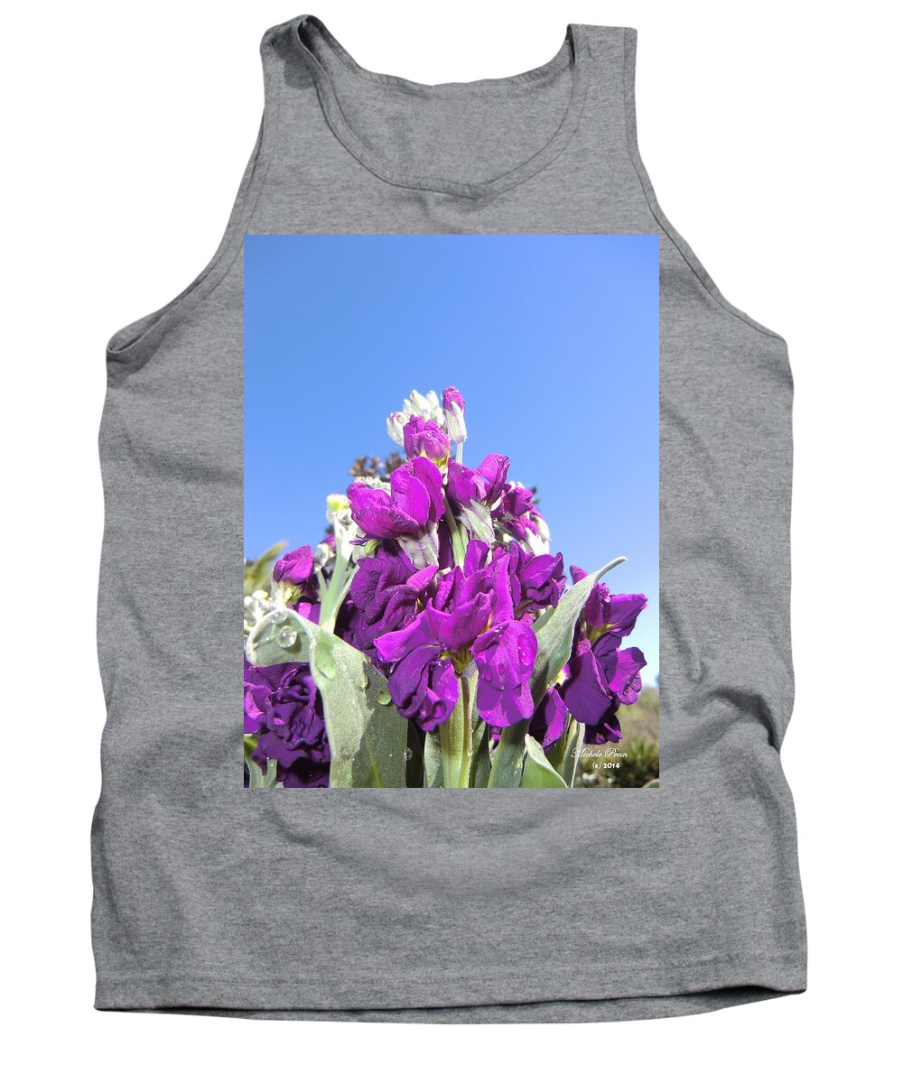 Purple Tank Top featuring the photograph Purple glow 2 by Michele Penn