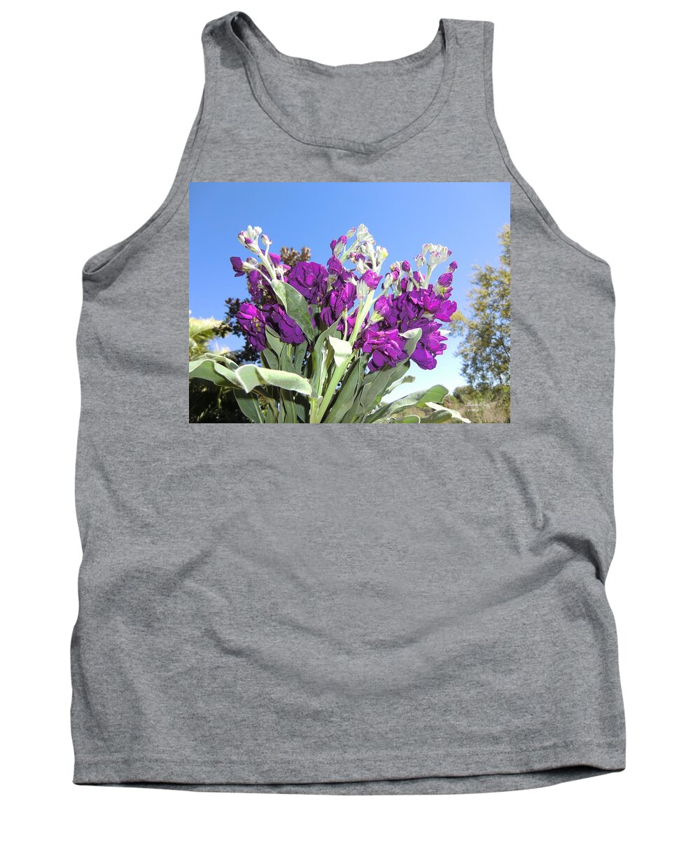 Purple Tank Top featuring the photograph Purple glow by Michele Penn