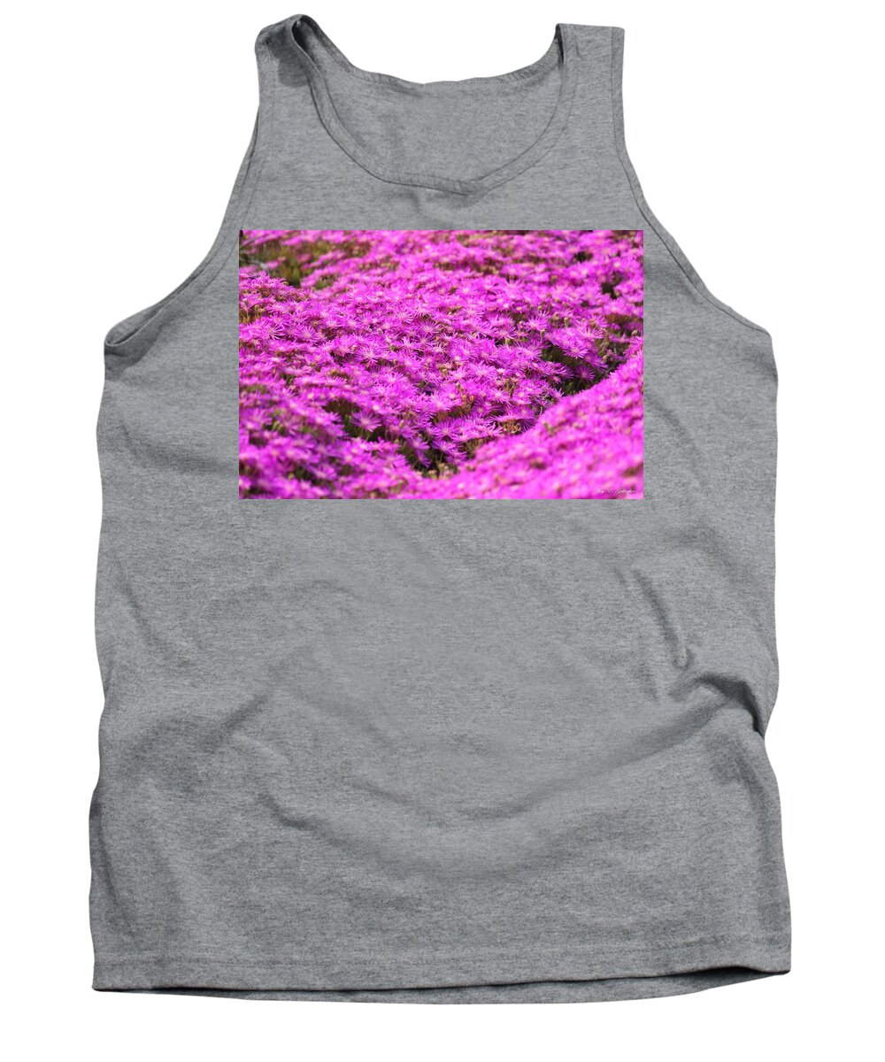 Purple Noon-flower Tank Top featuring the photograph Purple Hills by Amy Gallagher