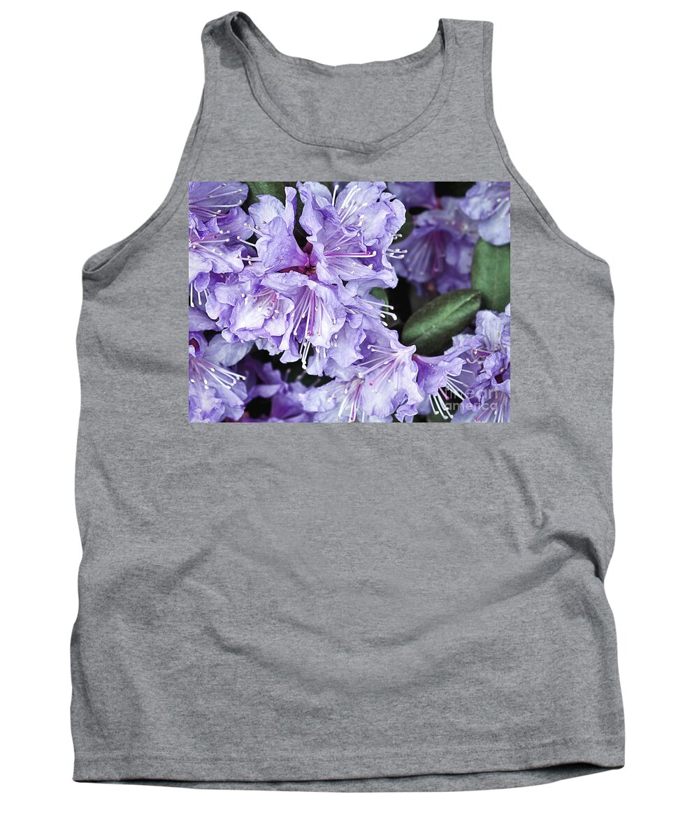 Purple Rhododendron Tank Top featuring the photograph Purple Rhododendron by Gwen Gibson