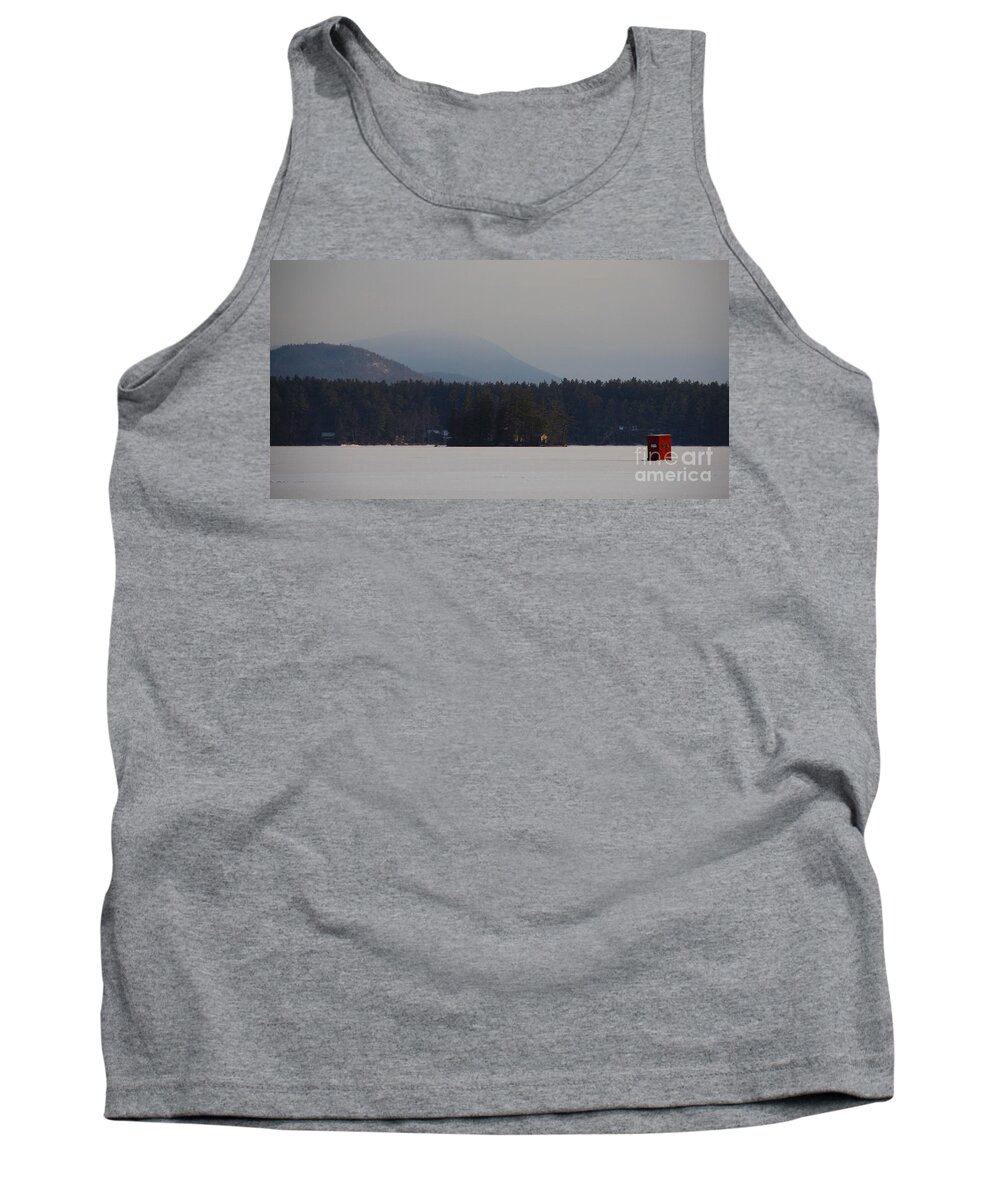 Big Squam Tank Top featuring the photograph Red Bob House by Mike Mooney