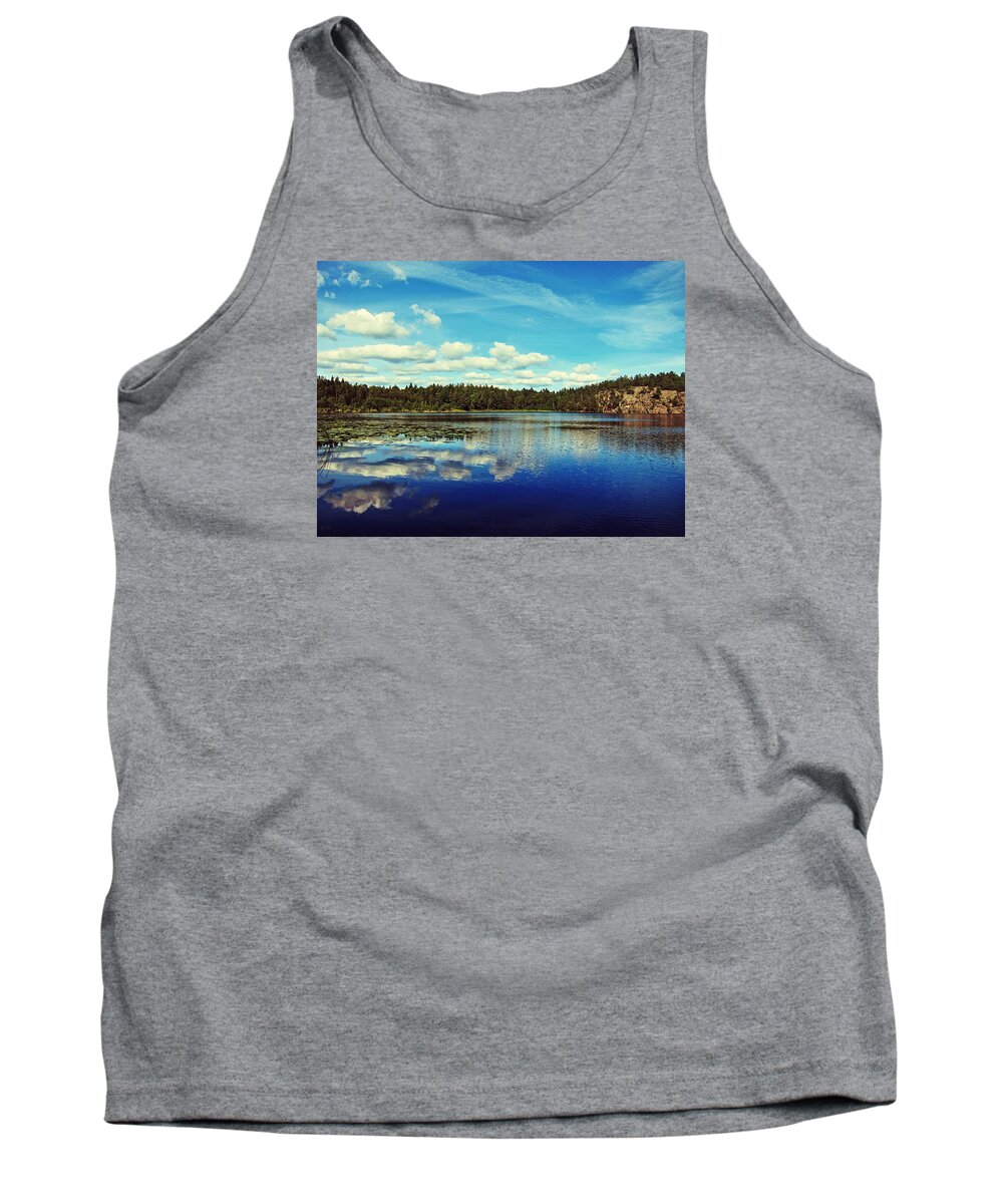 Lake Tank Top featuring the photograph Reflections of nature by Nicklas Gustafsson