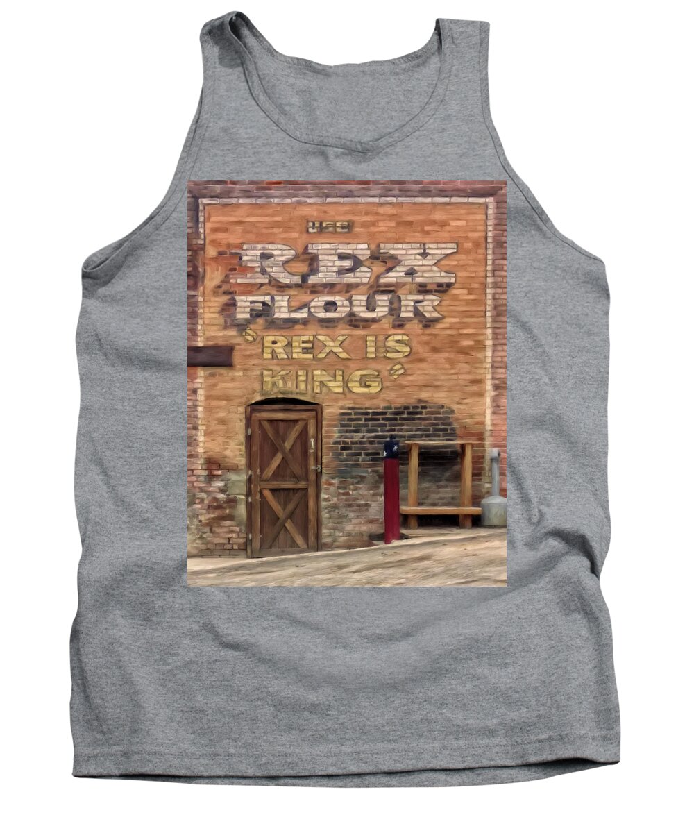 Pony Tank Top featuring the painting Rex Is King by Michael Pickett