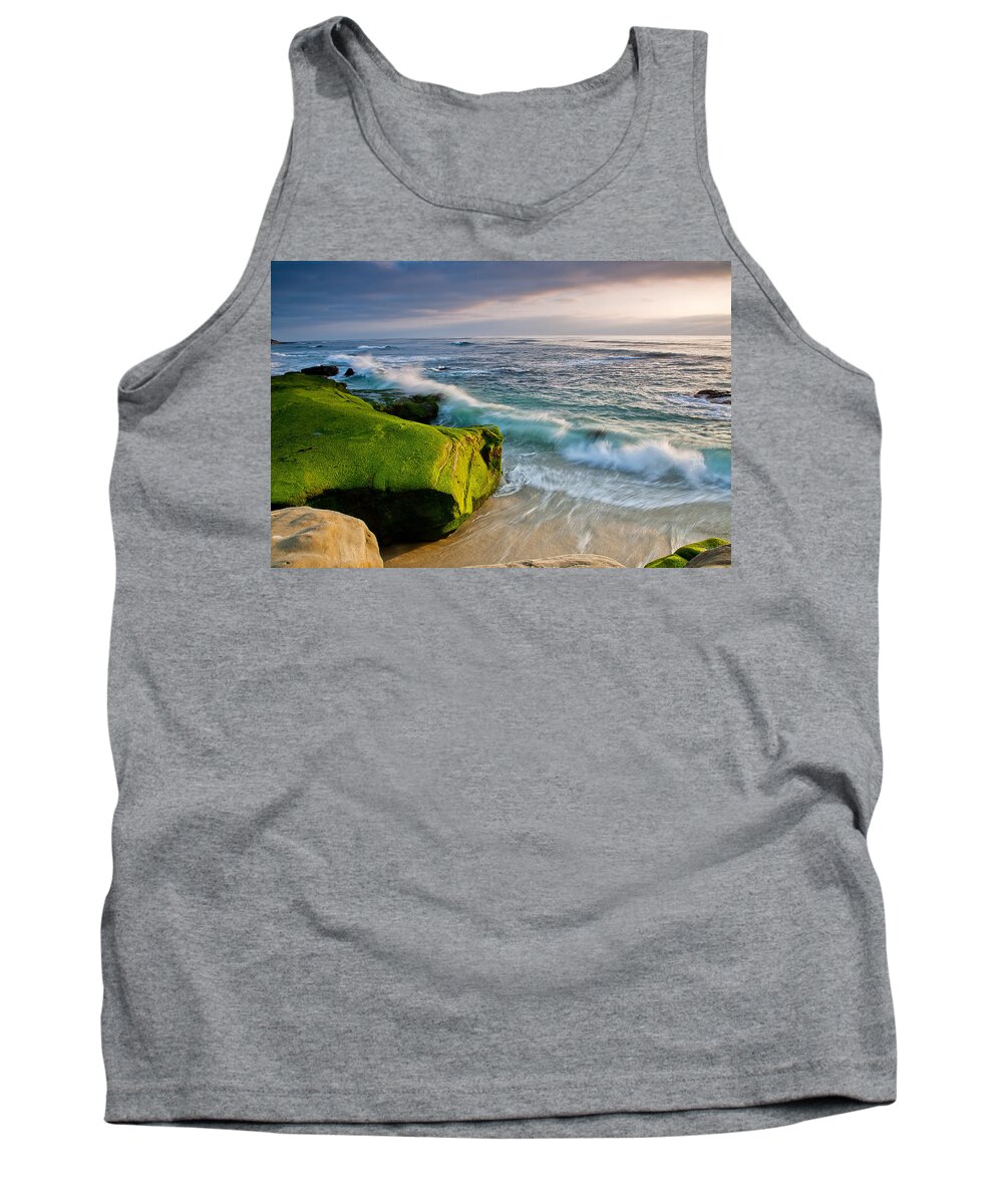 Beach Tank Top featuring the photograph Rolling in by Peter Tellone