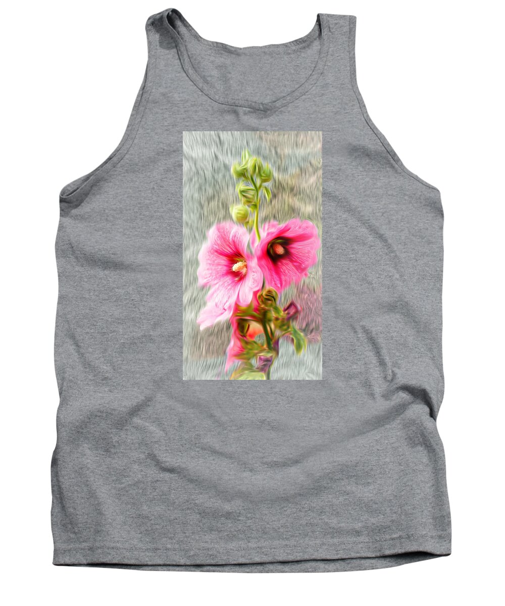 Flower Tank Top featuring the photograph Rose of The North abstract. by Ian Gledhill