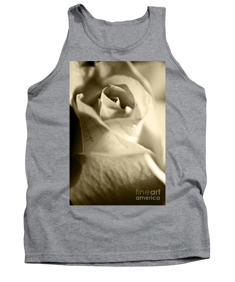 Rose Tank Top featuring the photograph Rose of White 4 by Micah May
