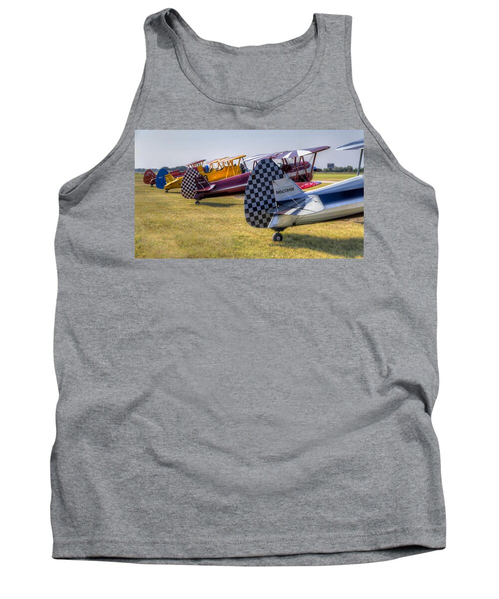 Jennings Tank Top featuring the photograph Rudders in a Row by Tim Stanley