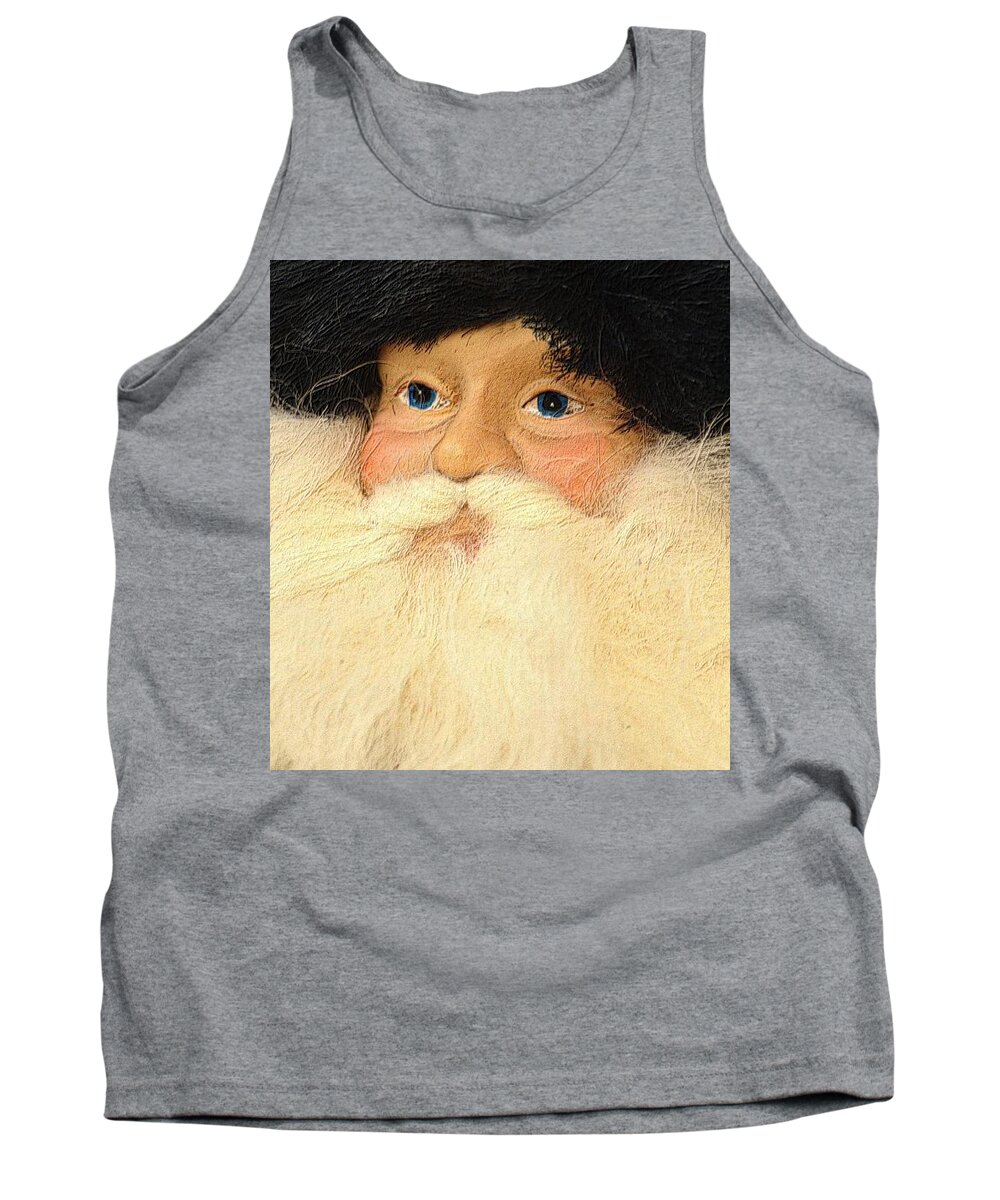 Christmas Tank Top featuring the photograph Russian Santa by Nadalyn Larsen