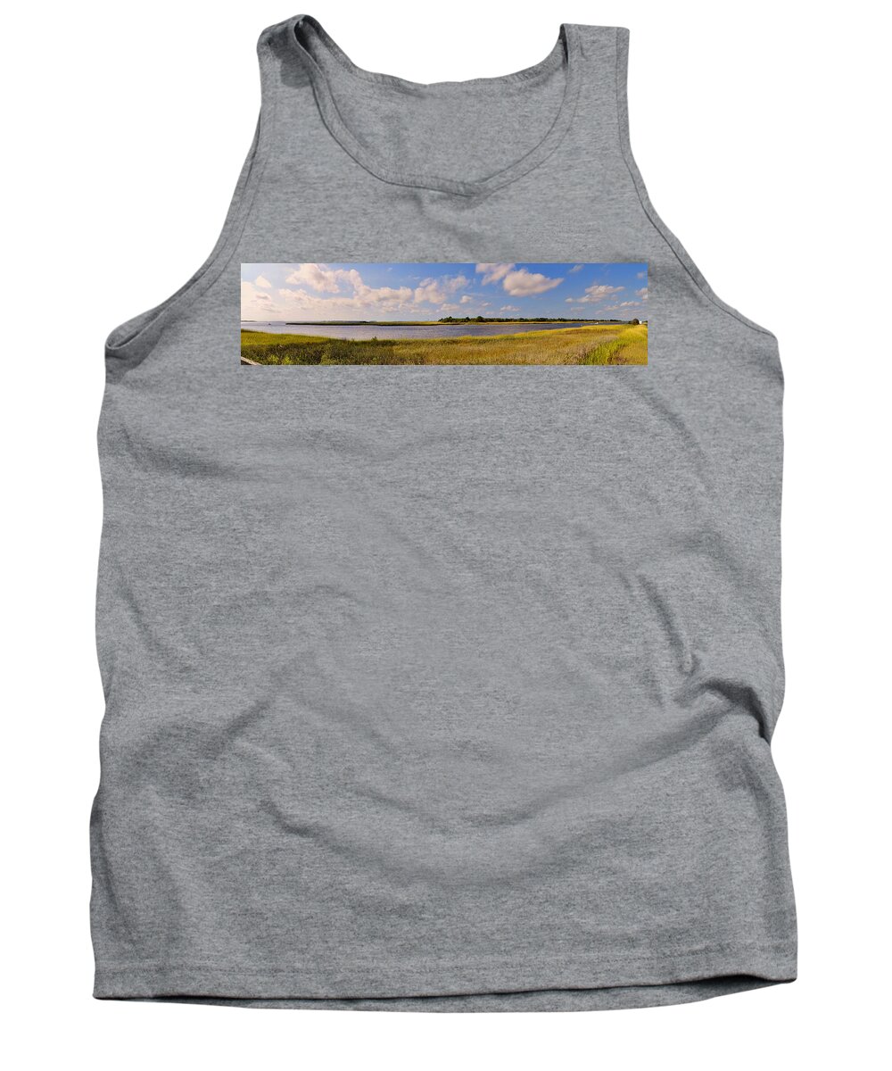 Best Tank Top featuring the photograph Salt Marsh Morning - Southport by Paulette B Wright