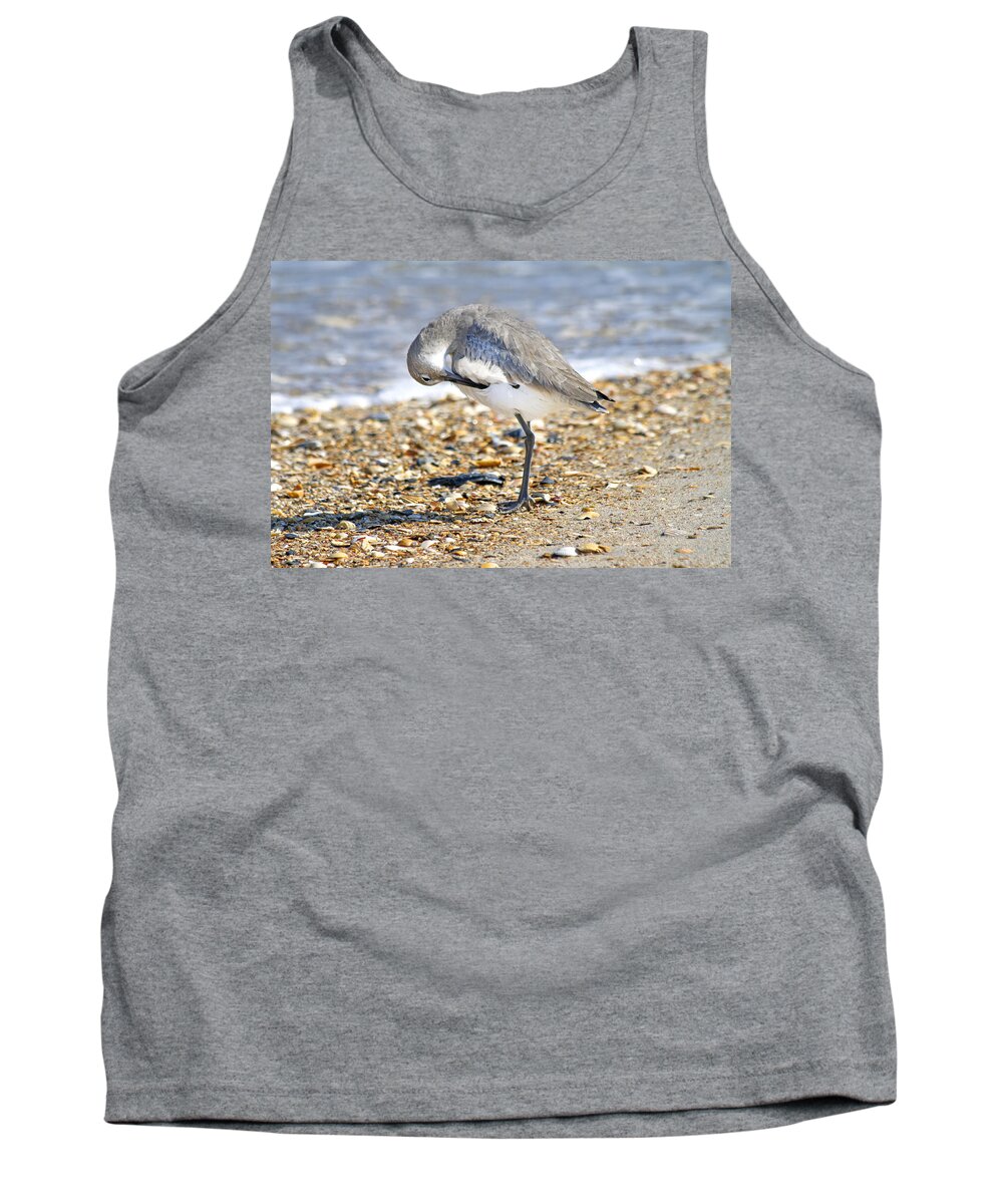 Sandpiper Tank Top featuring the photograph Sandpiper by Betsy Knapp