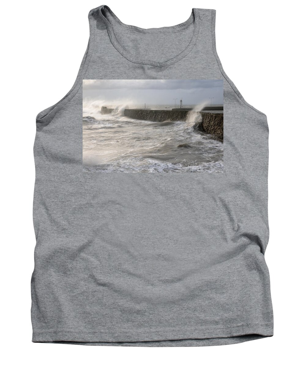 Storm Tank Top featuring the photograph Scottish Sea Storm by Jeremy Voisey