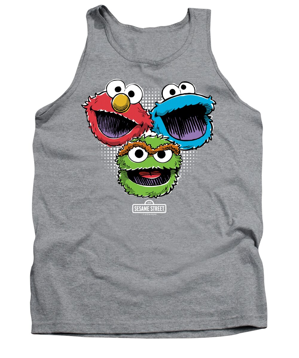 Tank Top featuring the digital art Sesame Street - Halftone Heads by Brand A