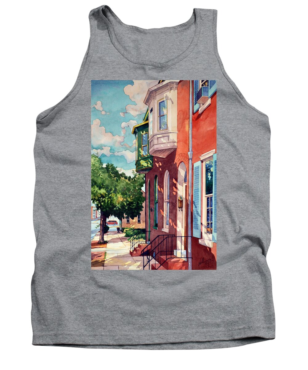 Landscape Tank Top featuring the painting Siblings by Mick Williams