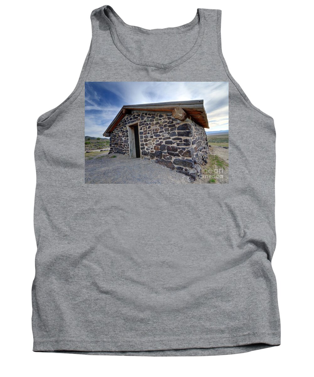 Simpson Tank Top featuring the photograph Simpson Springs Pony Express Station - Utah by Gary Whitton