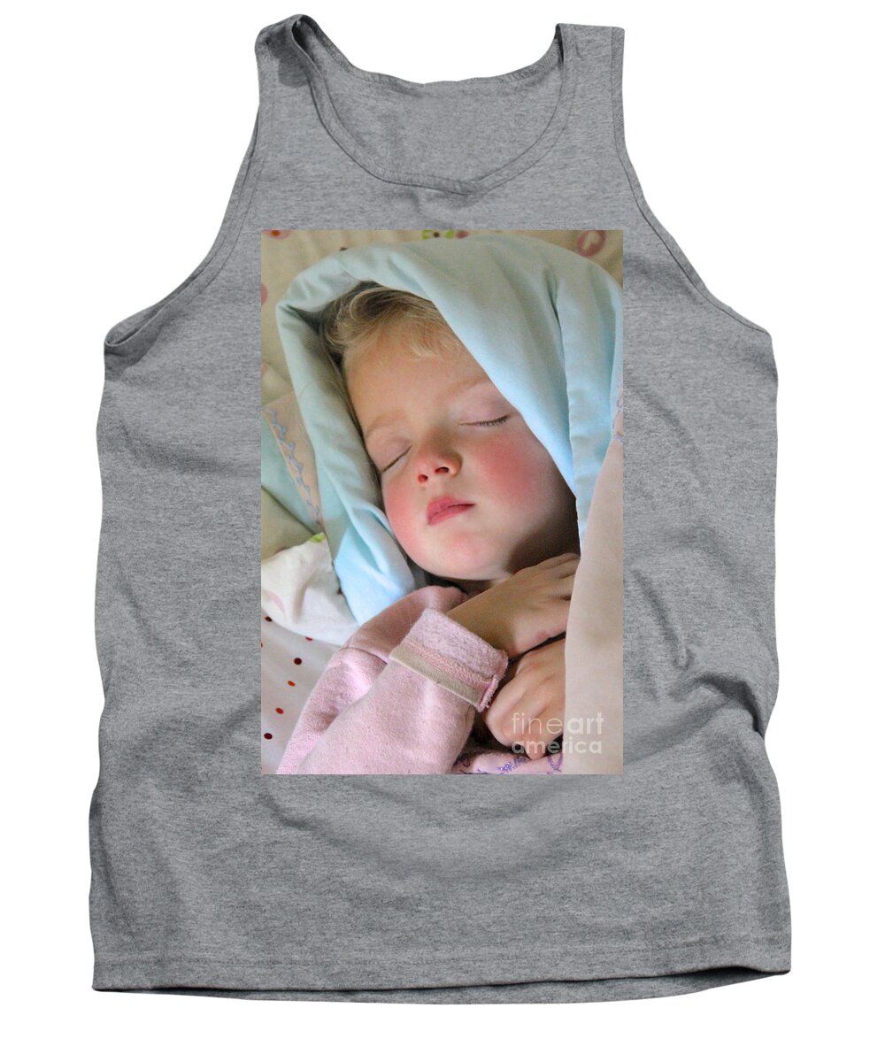 Children Tank Top featuring the photograph Sleeping Angel by Suzanne Oesterling