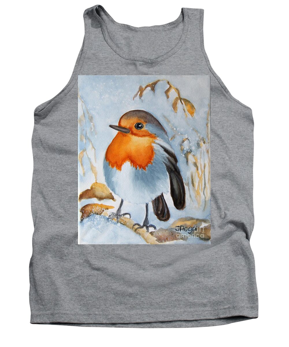 Bird Painting Tank Top featuring the painting Small Bird by Inese Poga