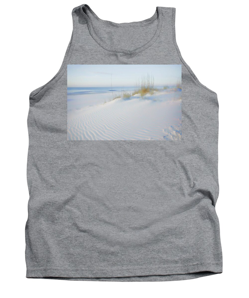 Alabama Tank Top featuring the digital art Soft Sandy Beach by Michael Thomas