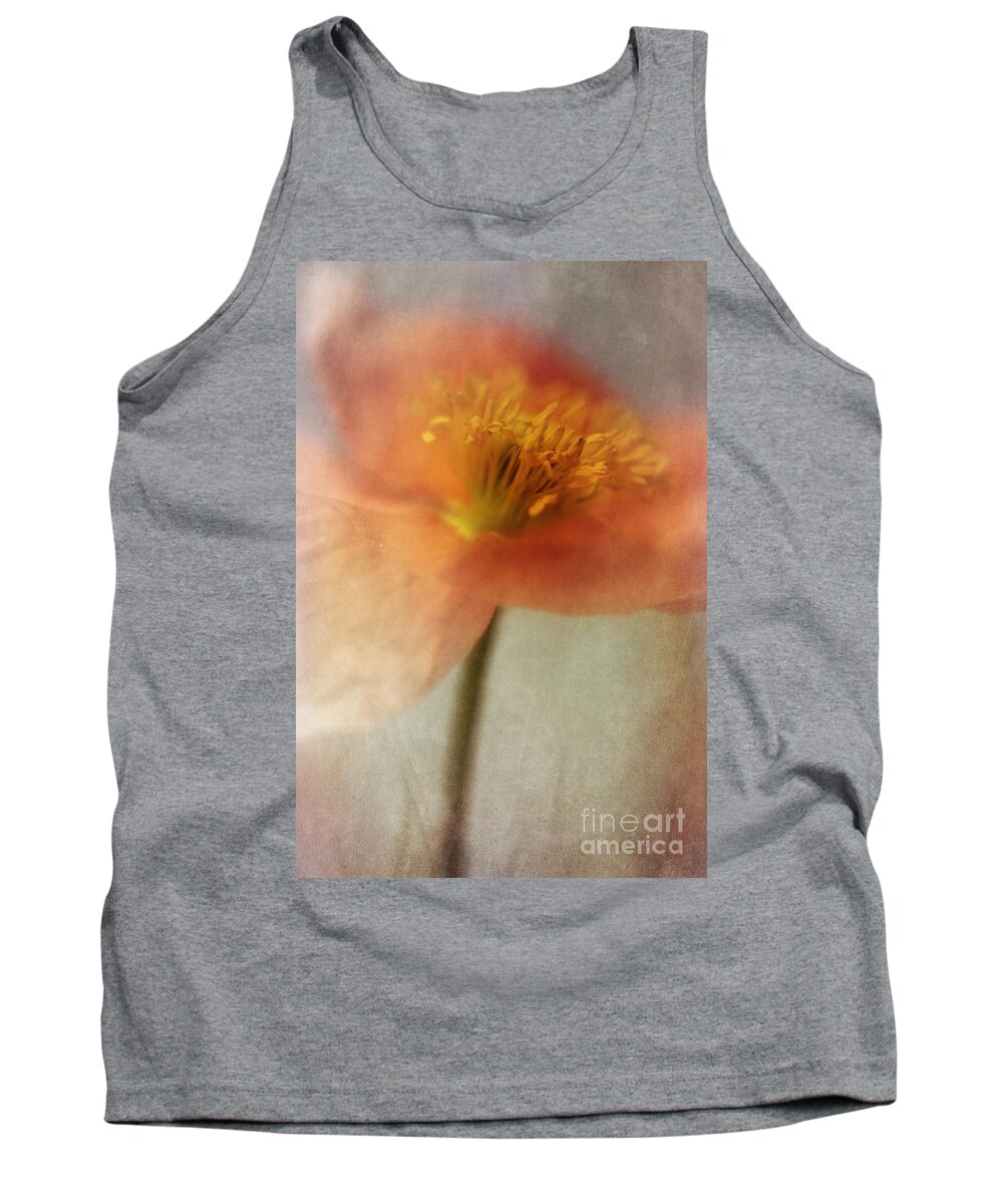 Abstraction Tank Top featuring the photograph Soulful Poppy by Priska Wettstein