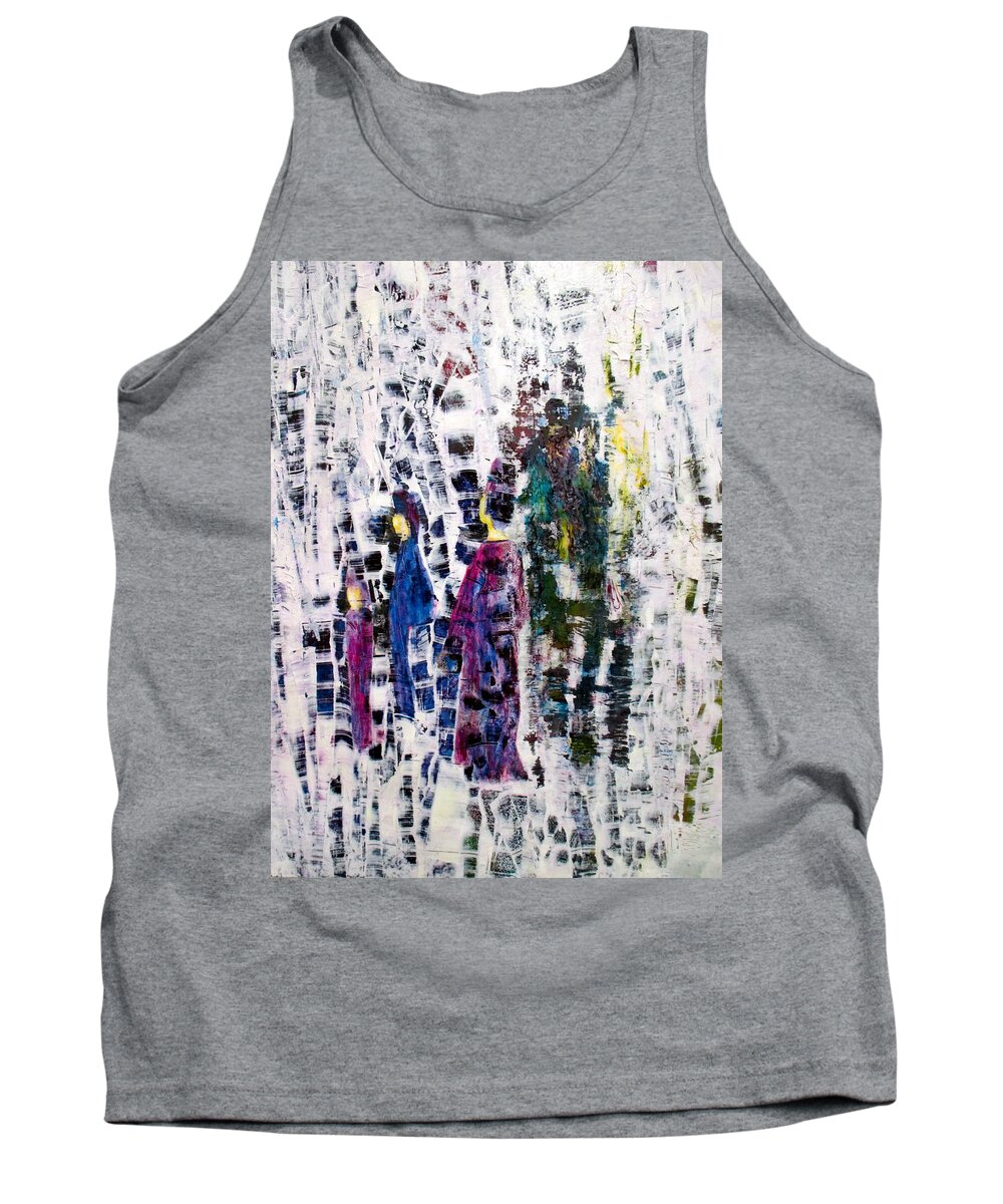 Asian Tank Top featuring the painting South of Tokyo by Janice Nabors Raiteri