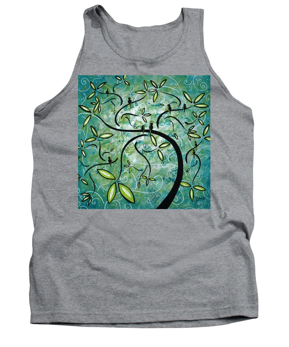 Wall Tank Top featuring the painting Spring Shine by MADART by Megan Aroon