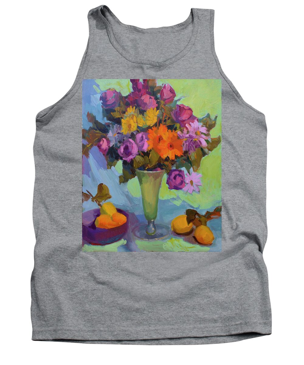 Spring Still Life Tank Top featuring the painting Spring Still Life by Diane McClary