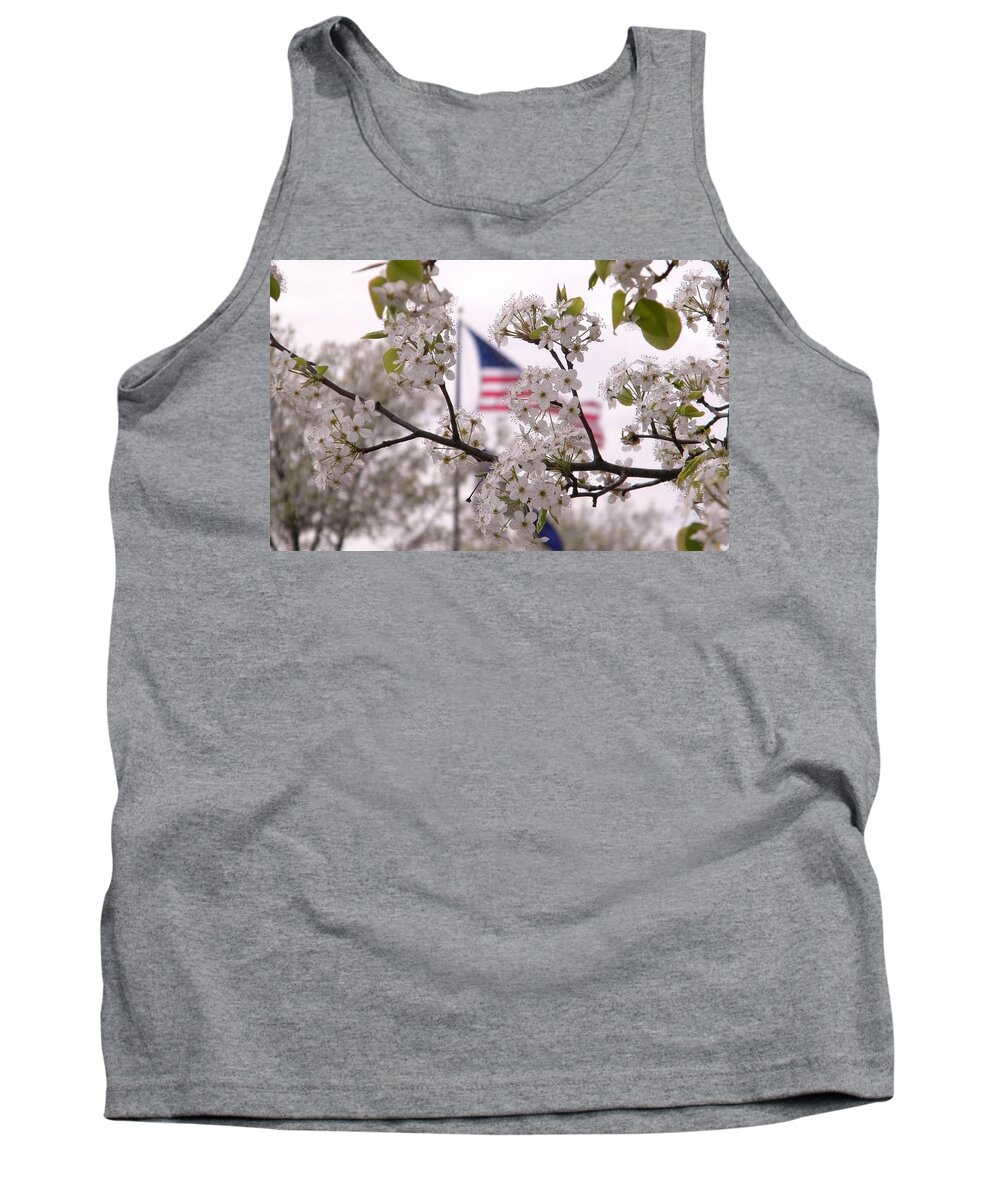 Usa Tank Top featuring the digital art Springtime In The South by Matthew Seufer